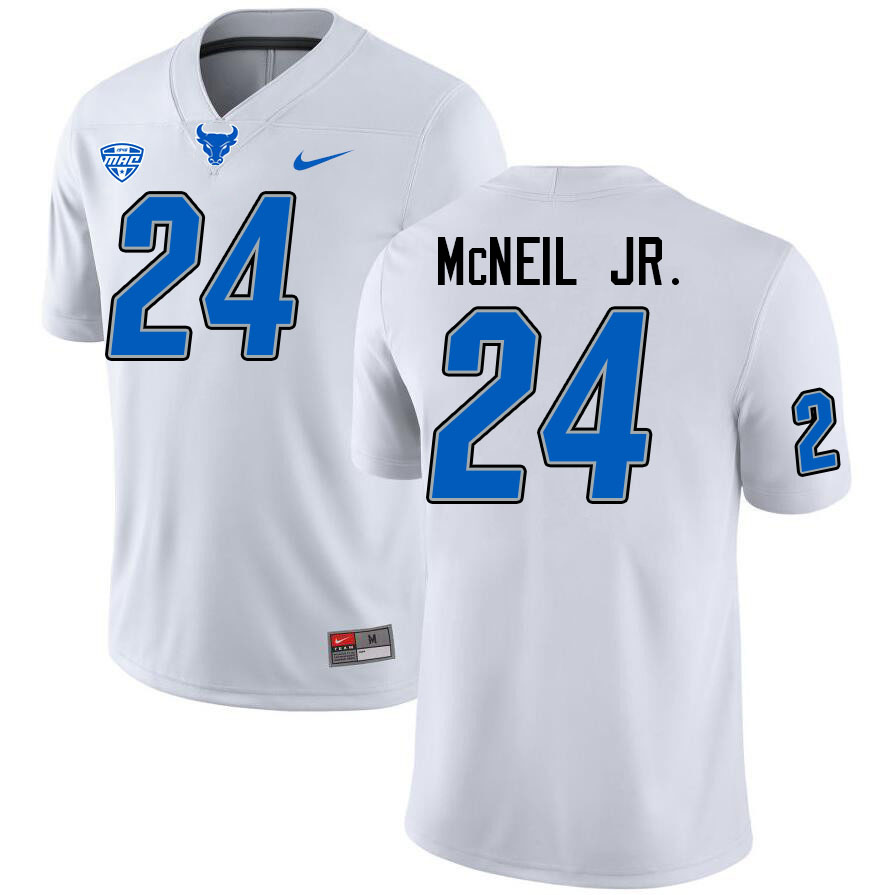 James McNeil Jr. UB Bulls Jersey,University Of Buffalo Bulls #24 James McNeil Jr. Jersey Youth-White
